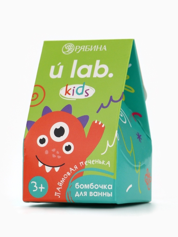 Детский бурлящий шар «Монстрики», аромат лаймовая печенька 40 г, URAL LAB Детский бурлящий шар «Монстрики», аромат лаймовая печенька 40 г, URAL LAB