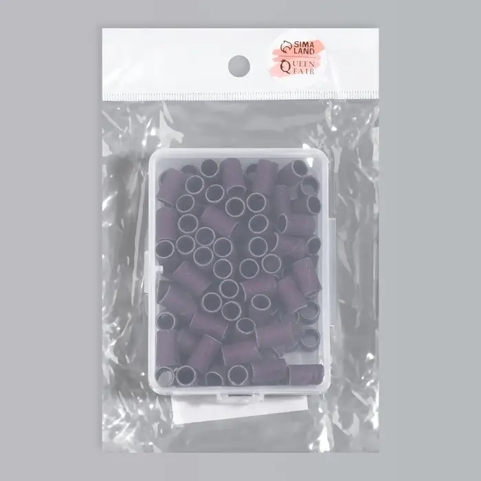 Насадки для педикюра, 100 шт, абразивность 180, в футляре Насадки для педикюра, 100 шт, абразивность 180, в футляре