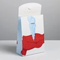 Коробка подарочная новогодняя складная &laquo;Вкусный подарок&raquo;, 15&times;7&times;22 см, Новый год