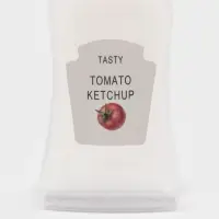 Бутылки для соуса &laquo;Мини&raquo;, набор 2 шт., 24 мл, 7.3&times;3&times;2.2 см, пластик, прозрачные, наклейка МИКС