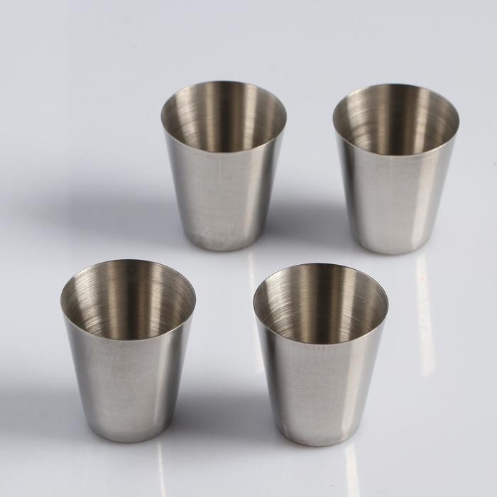 Стопки, набор 4 шт по 30 мл, 4 х 3.5 см Стопки, набор 4 шт по 30 мл, 4 х 3.5 см