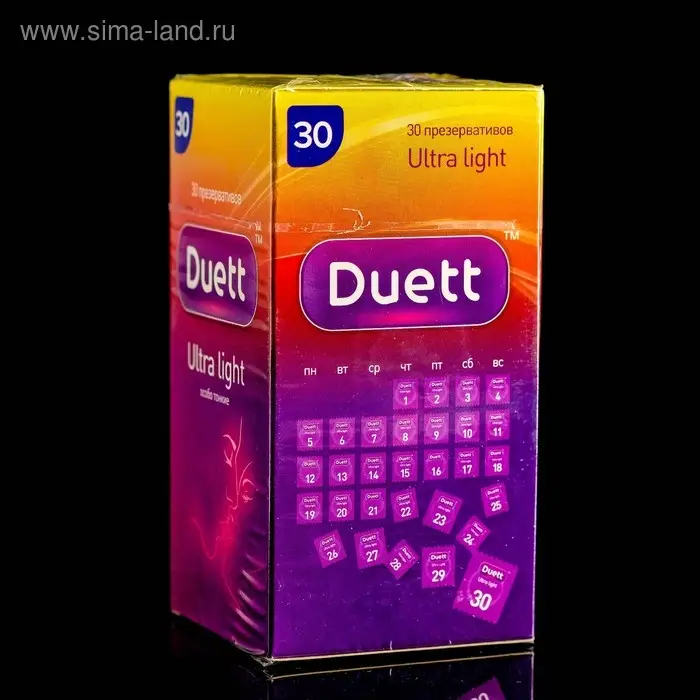 Презервативы DUETT ultra light 30 шт.