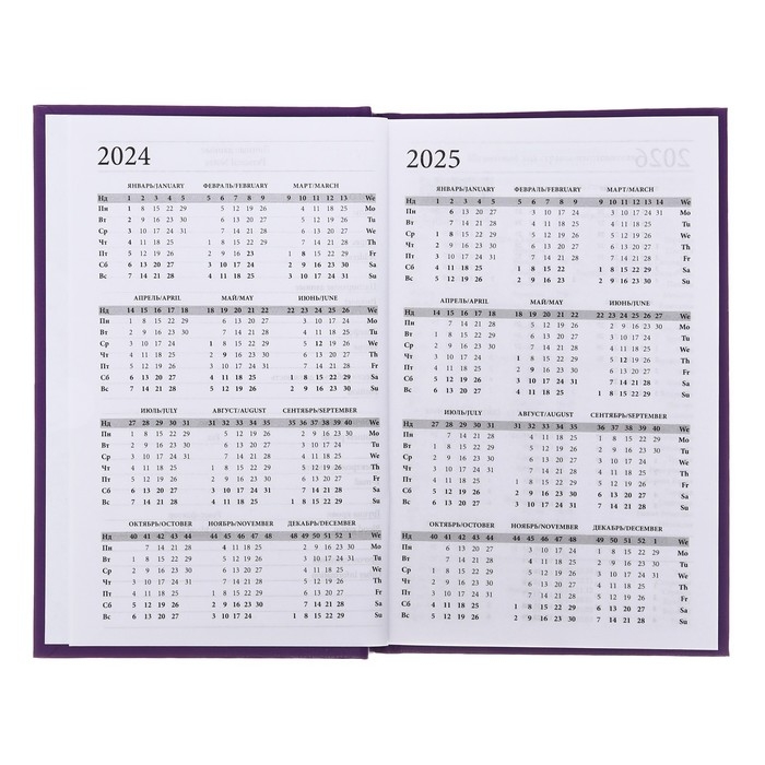 Ежедневник недатированный А5 128 листов, обложка бумвинил, СИРЕНЕВЫЙ Ежедневник недатированный А5 128 листов, обложка бумвинил, СИРЕНЕВЫЙ