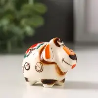 Фигурка фарфор &laquo;Боря барашек&raquo;, 4 см, гжель цветная, МИКС