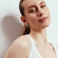 Серьги металл &laquo;Мятые&raquo;, цвет серебро