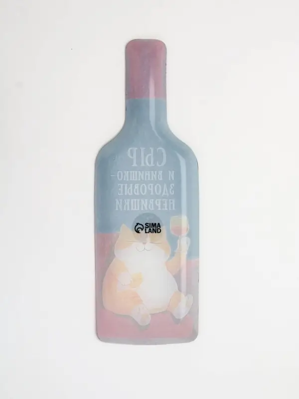 Тарелка в форме бутылки «Котик», 11.3×34.5 см Тарелка в форме бутылки «Котик», 11.3×34.5 см