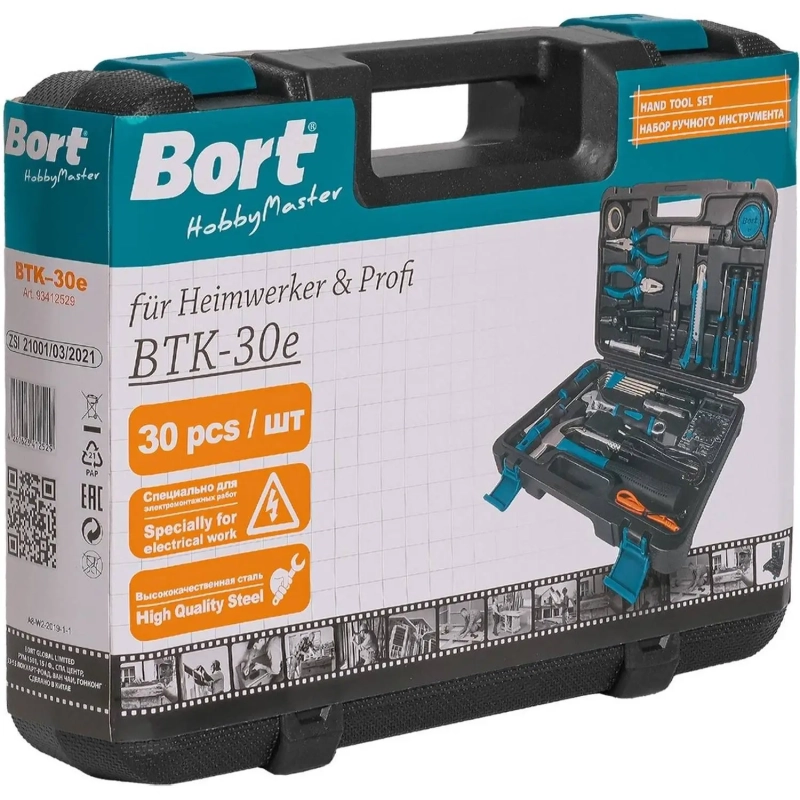 Набор инструмента универсальный Bort BTK-30e