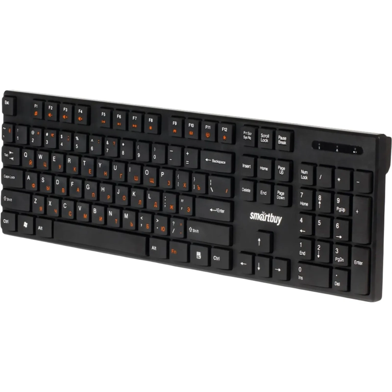 Клавиатура Smartbuy ONE 238 WLS мультимедийная черная (SBK-238AG-K)