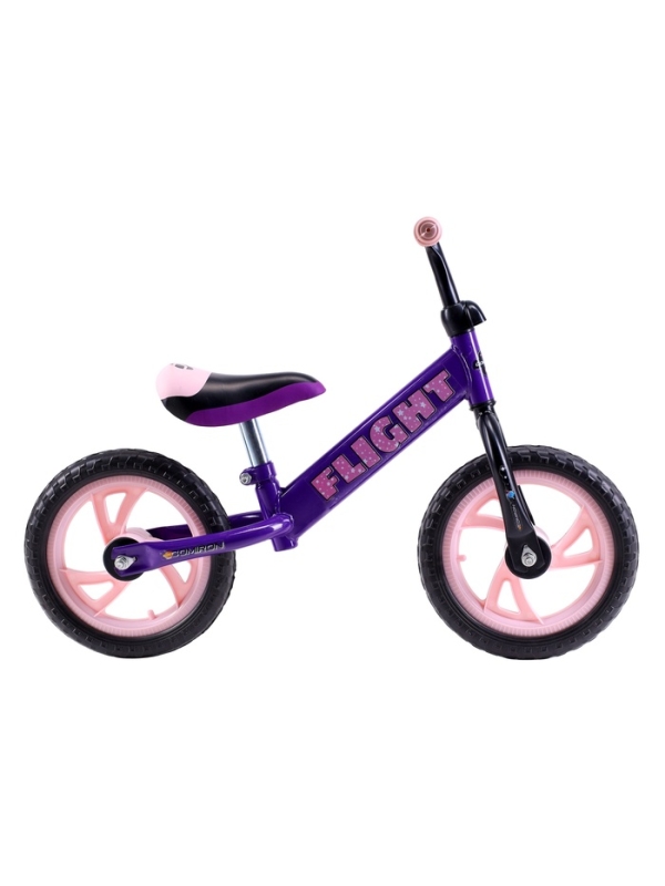 Беговел 12" COMIRON Flight, цвет фиолетово-розовый