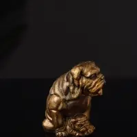 Набор фигурок &laquo;Гости, кошка и собака&raquo;, 2 шт., 7 см, бронза