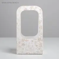 Коробка-переноска для цветов &laquo;Веточки&raquo;, 17&times;12&times;32 см