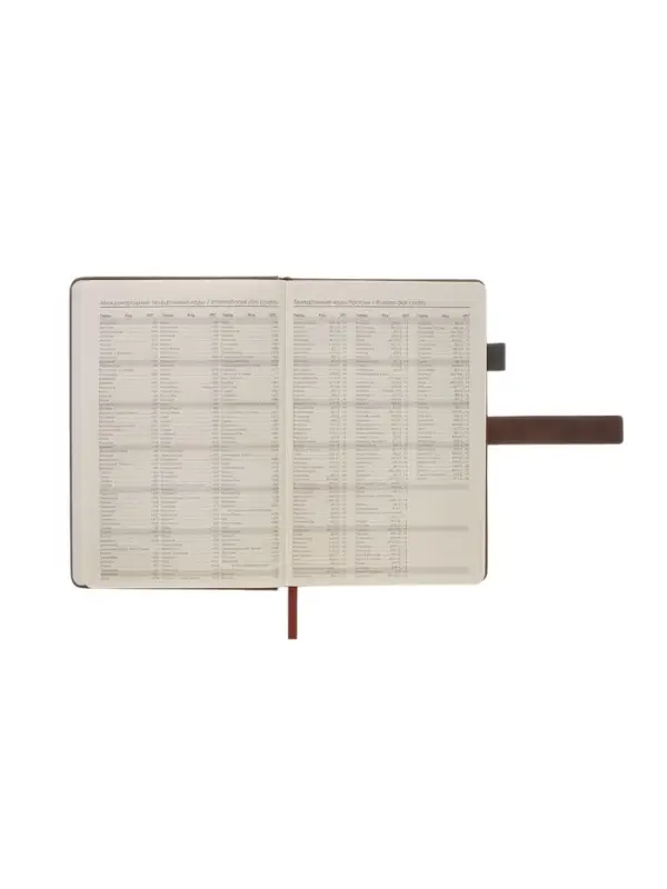 Ежедневник недатированный формат А5, с хлястиком, 80л, линия, пвх, Коричневый Ежедневник недатированный формат А5, с хлястиком, 80л, линия, пвх, Коричневый