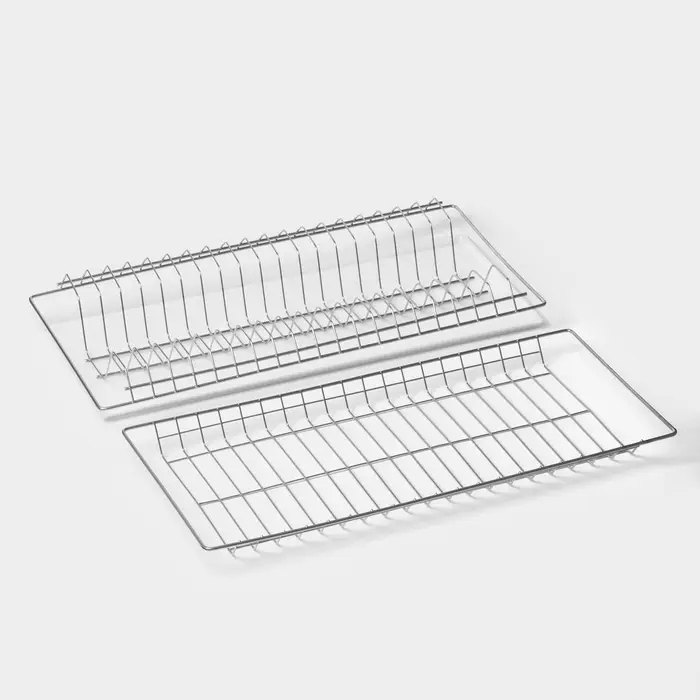 Комплект посудосушителей с поддоном для шкафа 60 см, 56.5&times;25.6 см, хром