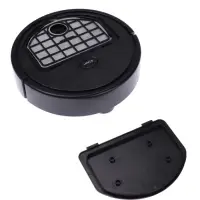 Робот-пылесос Luazon LVC-101, сухая уборка, 0.4 л, от USB, 5 Вт, 1200мА/ч, чёрный