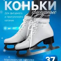 Коньки фигурные Winter Star с мехом, р. 37