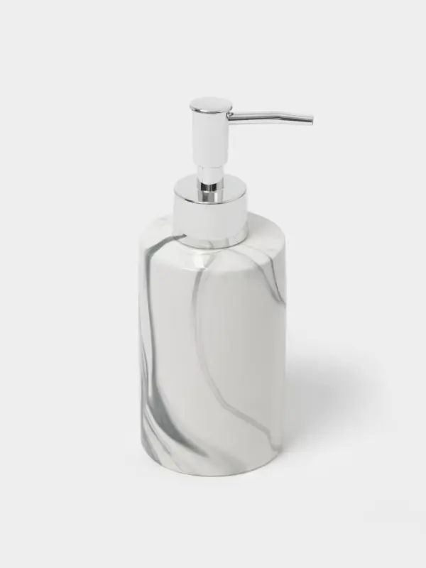 Набор аксессуаров для ванной комнаты &laquo;Сила&raquo;, 3 предмета, мыльница, дозатор для мыла 350 мл, стакан, серый