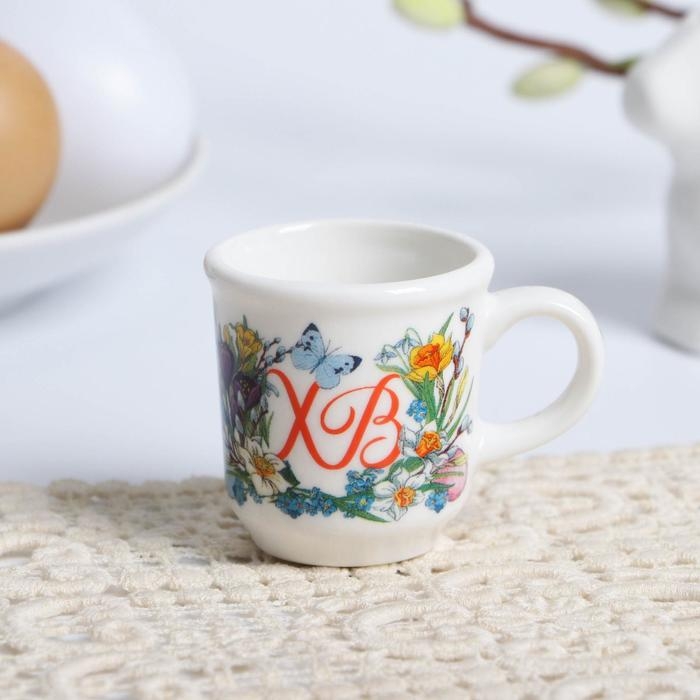 Кружечка для святой воды «Цыплята в цветах» на пасху, 5,5 х 4 х 3 см Кружечка для святой воды «Цыплята в цветах» на пасху, 5,5 х 4 х 3 см