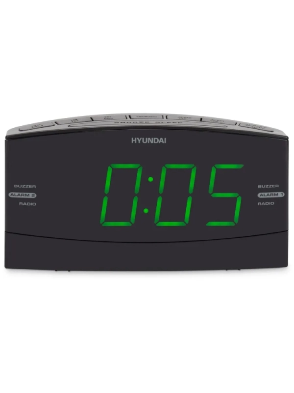 Радиобудильник H-RCL238 черный LCD подсв зеленая часы цифров
