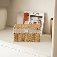 Корзина для хранения SL Home, плетёная, ручной работы, 30&times;20&times;15.5 см