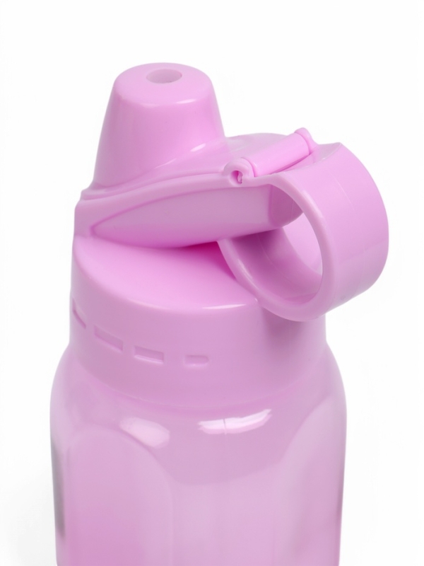 Бутылка для воды спортивная прозрачная, 450 мл, 20 х 8 см, сиреневая Бутылка для воды спортивная прозрачная, 450 мл, 20 х 8 см, сиреневая