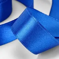 Лента атласная, 20 мм, 23&plusmn;1 м, синяя №40