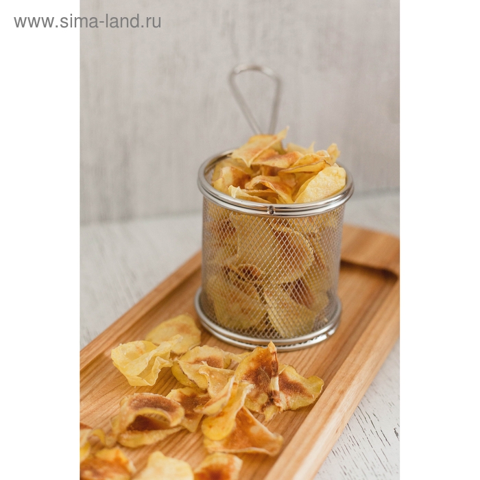 Корзинка для картофеля фри Доляна «Честер», d=10 см, h=10 см Корзинка для картофеля фри Доляна «Честер», d=10 см, h=10 см