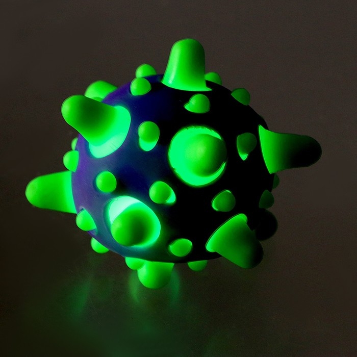 Мяч детский резиновый световой «Котик», цвета МИКС, в шоубоксе Мяч детский резиновый световой «Котик», цвета МИКС, в шоубоксе