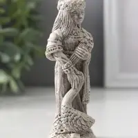 Фигура славянская богиня «Лада», 10.5×4×3.5 см, серая
