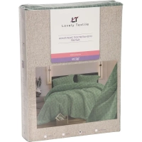 Постельное белье 1,5сп бязь набив. 120г/м2 (нав.70х70 2шт.), Контур зеленый