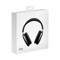 Наушники беспроводные, накладные, P9, Bluetooth 5.0, с микрофоном, Jack 3.5 мм 150 мАч, чёрные