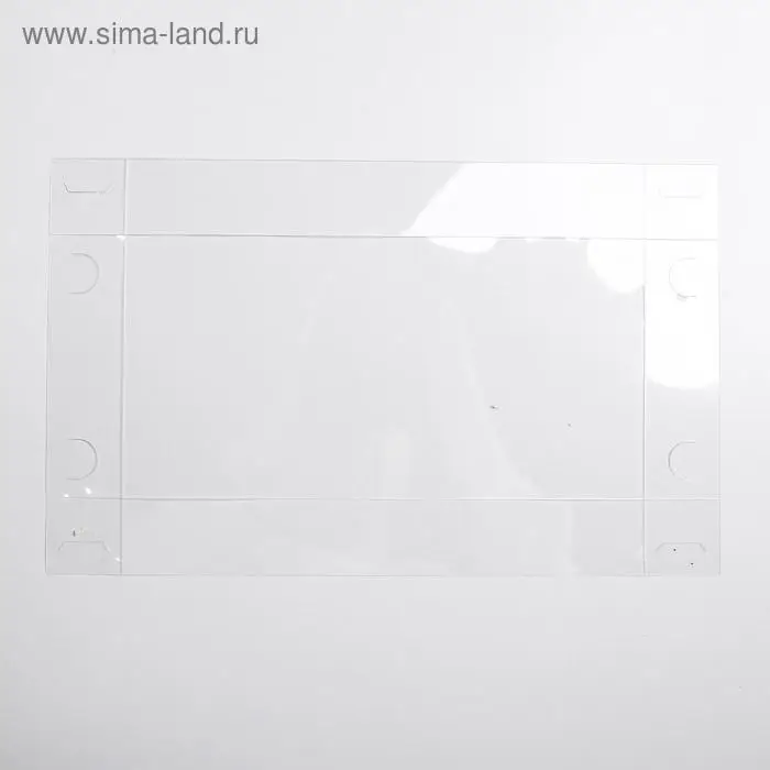 Коробка для кондитерских изделий с PVC крышкой «Снежинки», 10.5 х 21 х 3 см Коробка для кондитерских изделий с PVC крышкой «Снежинки», 10.5 х 21 х 3 см