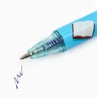 Ручка пластик пиши-стирай автоматическая &laquo;Учусь на 5+&raquo;, синяя паста 0.7 мм