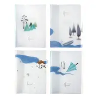 Папка формат А4, с 40 прозрачными файлами &laquo;Река&raquo;, МИКС