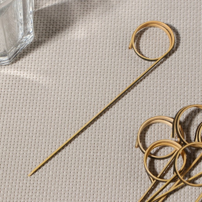 Шпажки Доляна «Природа», 12 см, набор 50 шт, чёрные Шпажки Доляна «Природа», 12 см, набор 50 шт, чёрные