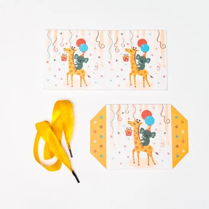 Коробка Самосборная Коробка Самосборная "Детская" Жираф 10х10х10 см