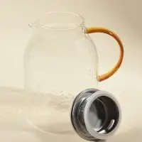 Кувшин SL Home Weath, 1.2 л, жёлтая ручка, стекло, прозрачный