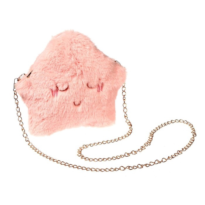 Сумка детская плюшевая «Звёздочка», 20х23 см