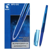 Ручка шариковая Pilot Super Grip G, узел 1.0мм, резиновый упор, стержень синий, BPS-GG-M (L)