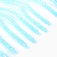 Свечи для торта "Серпантин" 10 штук, блестящий голубой