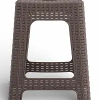 Табурет квадратный Rattan, 363&times;363&times;448 мм, пластиковый, цвет песчаная бухта