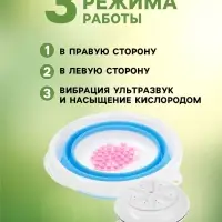 Портативная мини-стиральная машина LWM-02 с ведром 5 л, складная, голубая