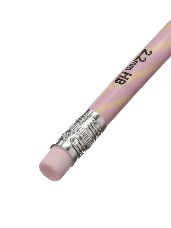 Карандаш чернографитный ErichKrause Prima Cat круглый, с ластиком, HB, в тубусе, МИКС