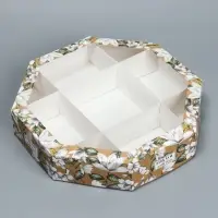 Коробка кондитерская, упаковка, For you with love, 27&times;27&times;5 см