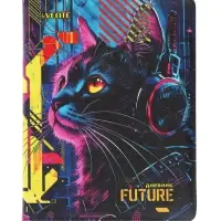 Дневник школьный для 1-11 классов, deVENTE. Label. Cyber Cat, искусственная кожа, антивандальный