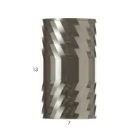 Светильник &laquo;Алисер&raquo; GU10 серебро 7.5&times;7.5&times;13 см