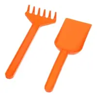 Набор для игры в песке (Ведро 1л, 4 формочки динозавры, грабельки и лопатка)