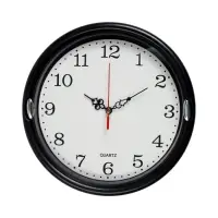Часы настенные &laquo;Соломон&raquo;, d=23 см, плавный ход, чёрные