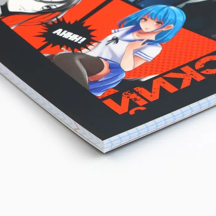 Тетрадь в клетку, предметная, 48 л.,на скрепке, А5 &laquo;Аниме Комикс. Английский&raquo;