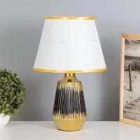 Лампа настольная &laquo;Кармен&raquo; 1&times;40 Вт Е14 черный/золото 24&times;24&times;40 см