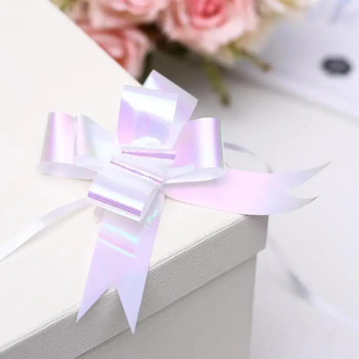 Бант - бабочка №3, перламутровый, белый Бант - бабочка №3, перламутровый, белый